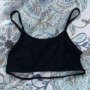 SHEIN Black Ribbed Top